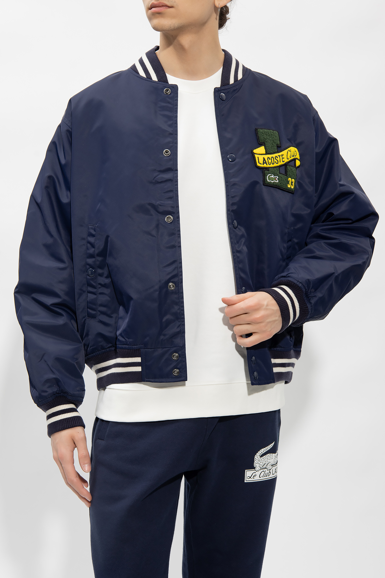 Lacoste store bomber jacket